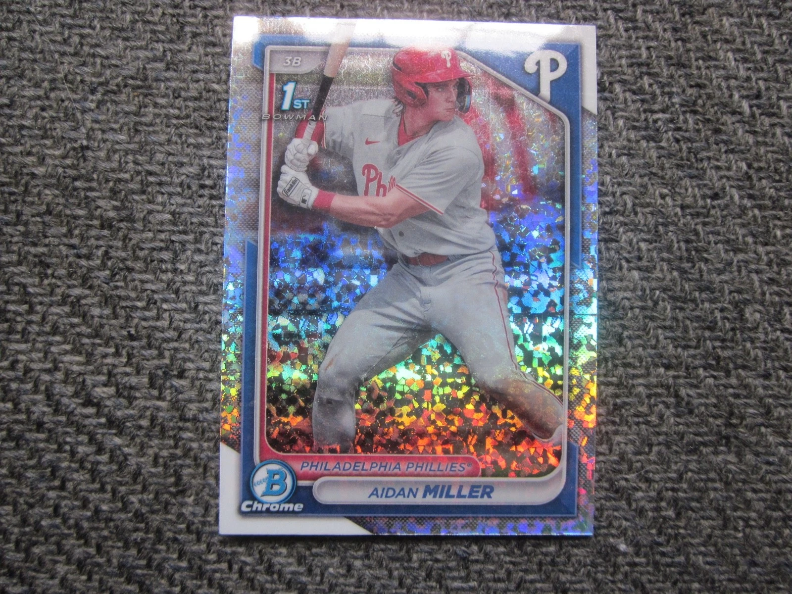 2024 Bowman Chrome Aidan Miller Mini-Diamond Refractor 1st Bowman #BCP-27