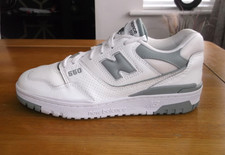 Scarpe da ginnastica donna New Balance 550 in pelle bianca e verde taglia 7 UK OTTIME
