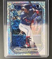 2026 Bowman Chrome Victor Arias /299 1st Speckle Refractor SP #BCP-29 Blue Jays