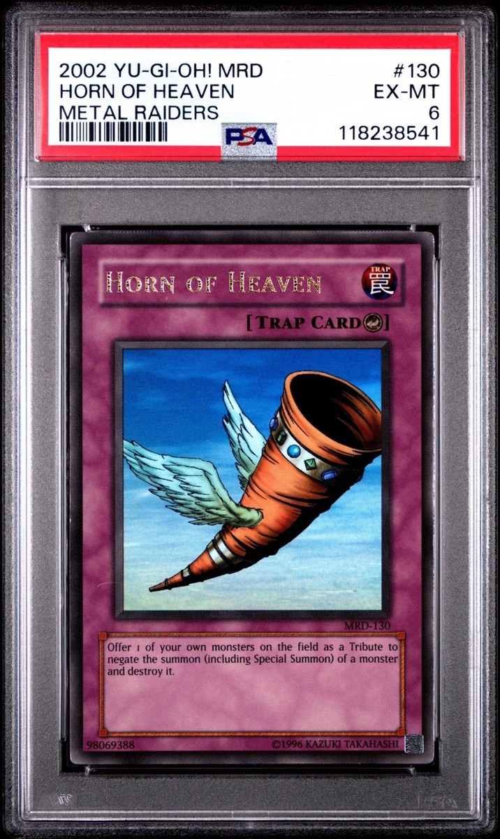 2002 Yu-Gi-Oh! Horn of Heaven – PSA 6 EX-MT – Vintage Counter Trap