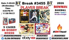 ANDREW FISCHER 2026 Bowman Baseball 3 CASE 26 BOX Break #3455
