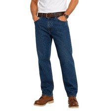 Wrangler Men's Vintage Straight Leg Denim Casual Classic Fit Jeans Blue Size 33