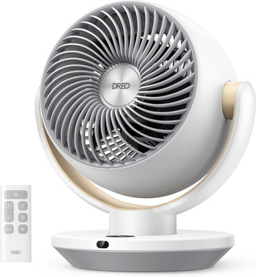 Desk Air Circulator Fans with Remote, 11'' Table Fan for Whole Room, 60Ft Airflow