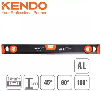 Kendo Wasserwaage Aluminium Handel Heimwerker Profi Werkzeug 600 mm 24 Zoll
