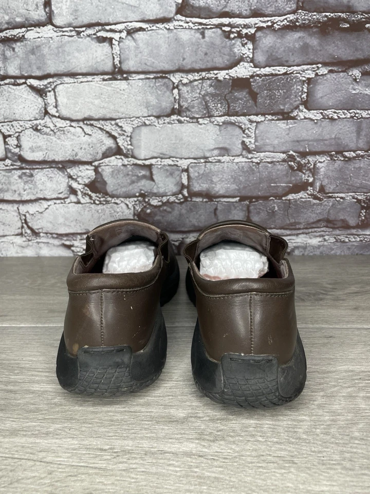 Merrell Encore Moc Pro Mahogany Brown Leather Slip On Clogs Men Sz 8.5M US/42EU - Image 4 of 4
