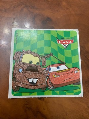 Smile Makers ''Cars'' Movie Disney Glittery Sticker Mod 2.5'' Inches