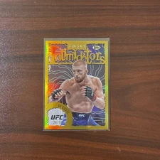 2024 Topps Finest UFC Bo Nickal Intimidators Gold Refractor 24/50 SSP #INT-26