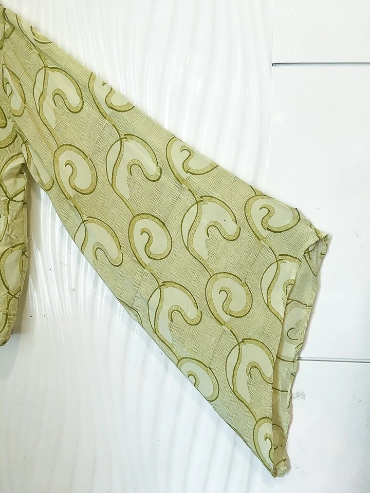 Silk Wrap Top Tie Blouse Boho Crop Tops Dress Girls Woman Clothing PSW1732 - Image 4 of 4