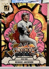 CASE HIT- 2025 Donruss Reggie Jackson #7 Bomb Squad Refractor /99. NY Yankees