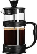 French Press Coffee/Tea Maker Camping, Mini Coffee/Tea Press of 304 Stainless St