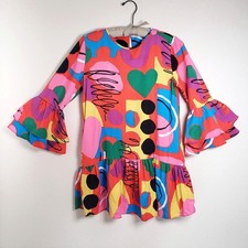 Colorful Abstract Stella McCartney Dress Size 14