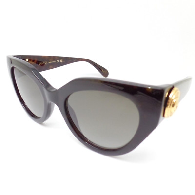 NEW GUCCI SUNGLASSES HAVANA WOMEN EYEWEAR GUCCI GG1408S 003 Gucci GG1408S 003 Sunglasses Shiny Havana - eye-oo.com main image 4