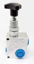 Inline Pressure Relief Valve 3/4&rdquo; BSP 50-380 Bar Variable