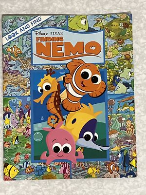 Disney Pixar Finding Nemo Look and Find Book + I Spy A Dinosaur's