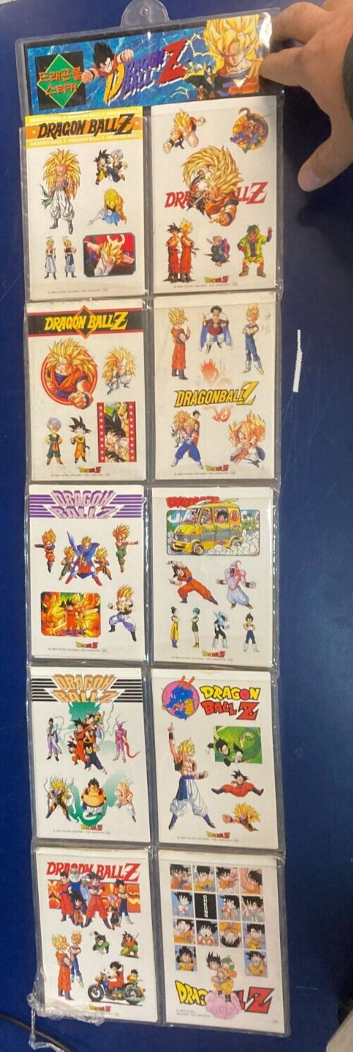Dragon Ball Z Sticker Display 100 Total Sticker Packs