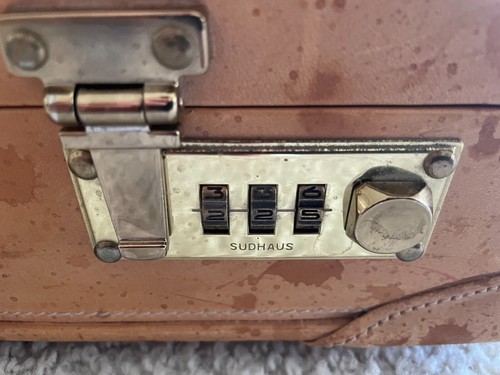 Vintage Sudhaus / Tully Rector Attaché Aktentasche, Zahlenschloss (braun) - Bild 3 von 10
