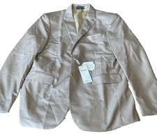 Wehilion Suit Jacket Blazer Men  s Medium Beige Classic Fit sports coat