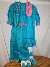 VINTAGE Japanese KIMONO EMBROIDERED ROBE AUTHENTIC Tokyo Pajamas Set Size Small