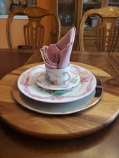 Home for Christmas (China) by SANGO Dinner Plate & Flat Tea Cup & Saucer Set