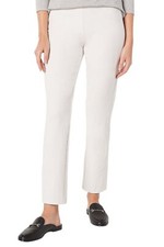 Susan Graver Weekend Premium Stretch SlimLeg Ankle Pant Antique Ivory
