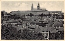 Czechia 1938 Praha Prague Castle and Little Side postcard