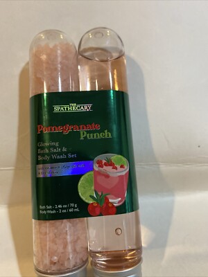 SPATHECARY  Pomegranate Punch fragrance Body Wash Bath Salt - Vitamin C