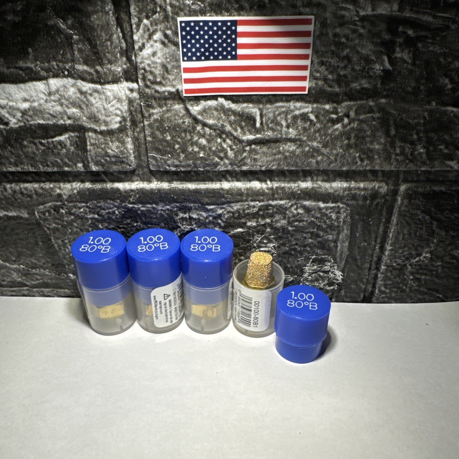 FOUR (4) 1.00 80 B SOLID DELAVAN OIL BURNER NOZZLES 4M649-image