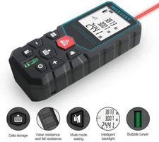 Mileseey Digital Laser Distance Meter Measurer Area Volume Pythagoras 393FT/120M