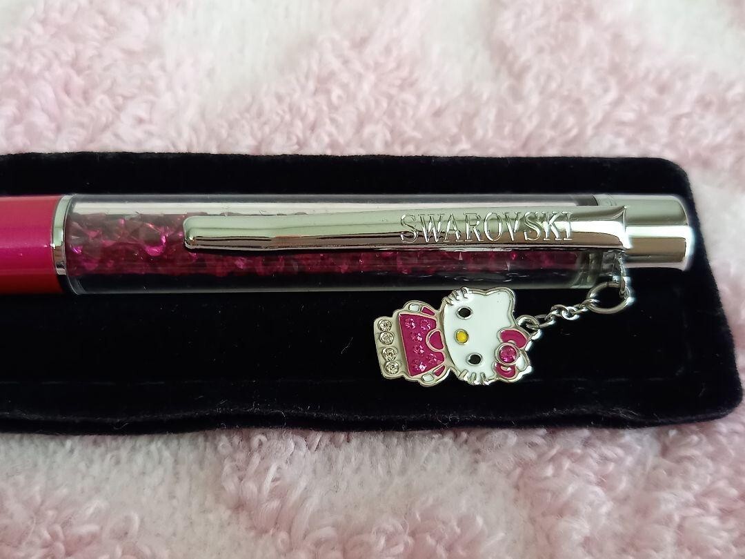 SWAROVSKI Hello Kitty ボールペン ピンク SWAROVSKI Sanrio Collaboration Hello Kitty Ballpoint Pen kawaii | eBay