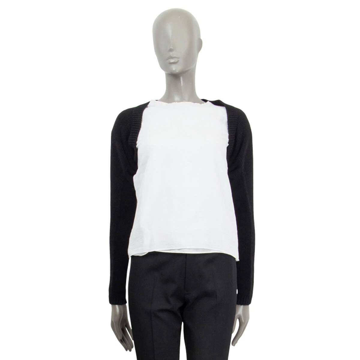 Christian Dior Cashmere Knit Shrug Bolero Jacket Black