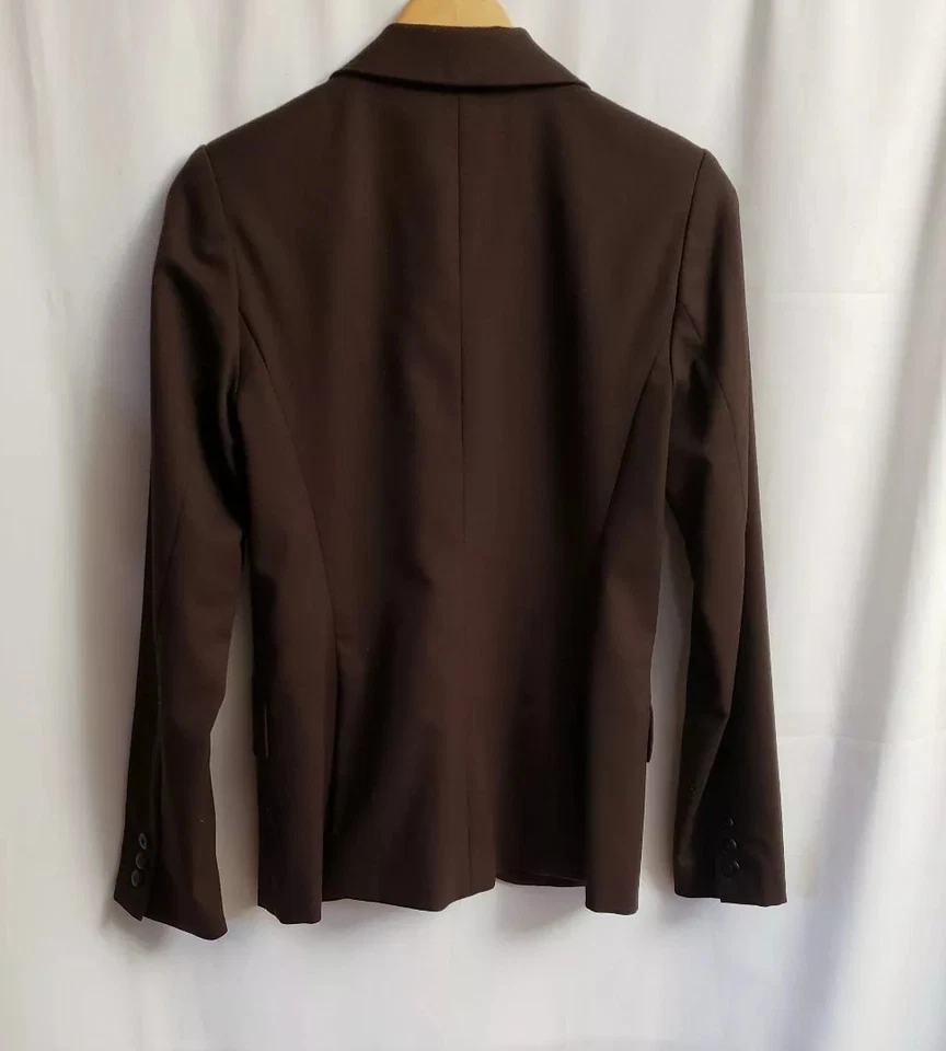 Chaqueta Blazer ADEC2 by PHILIPPE ADEC Marrón Lana Curvada 6/40 Foto 3 de 3