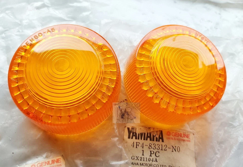 Lente señal guiño Yamaha Chappy LB50 II 1980 RX50 1982 2 piezas nos Foto 2 de 4