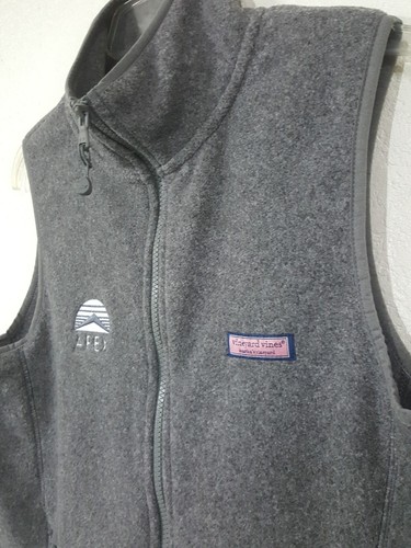 Vineyard Vines Apex Embroidered NWT Fleece Harbor Vest Charcoal Grey Womens S - Picture 8 of 8