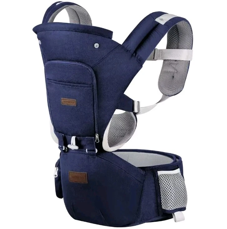 Somito Baby Carrier - Newborn to Toddler w/ Hip Seat. 6-in-1 Ergonomic Position
