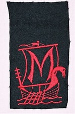 VINTAGE VIKING LONGSHIP BLAZER OR PATCH BADGE