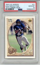 1992 UPPER DECK HEROES 1977 CAREER YEAR #21 WALTER PAYTON CARD BEARS PSA 10 RARE