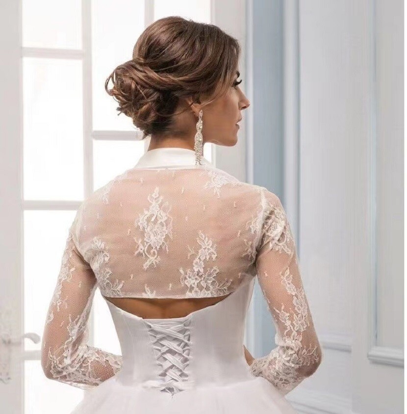2022new white and ivory long sleeve lace jacket wedding bridal bolero wrap shawl | eBay 2022new white and ivory long sleeve lace jacket wedding bridal bolero wrap shawl | eBay