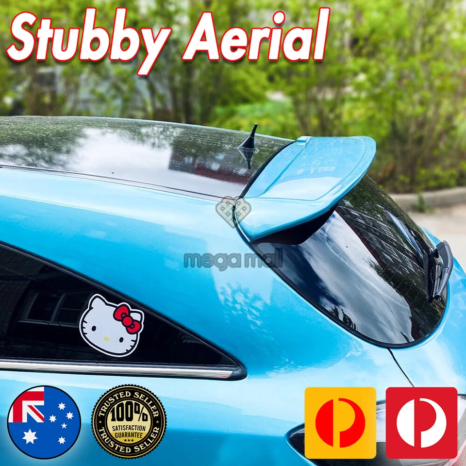 Antena / Antena Stubby Bee Sting para Ford RS Festiva Negro Fibra de Carbono 3.5CM Foto 4 de 4