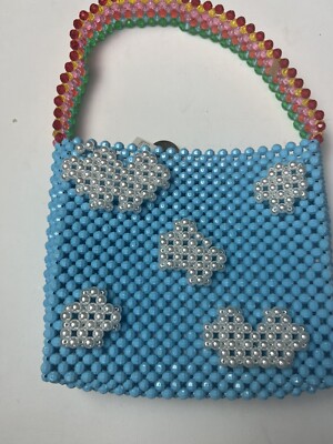 Susan Alexandra Broadway Beaded NYC DESIGNER Purse Bag Clouds New 