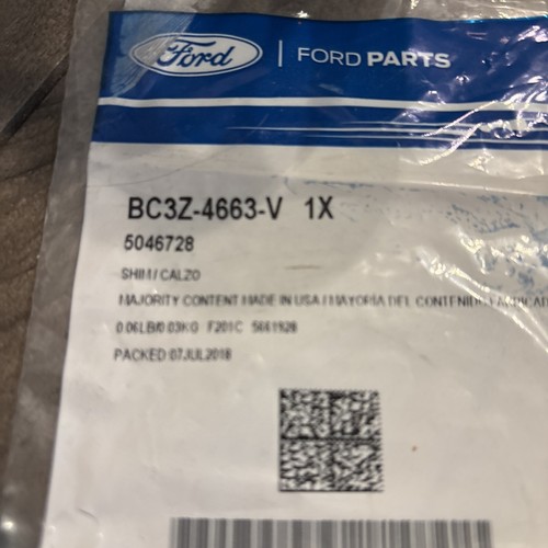 Genuine Ford OEM Shim Driving Pinion BC3Z-4663-V NOS - Bild 1 von 2