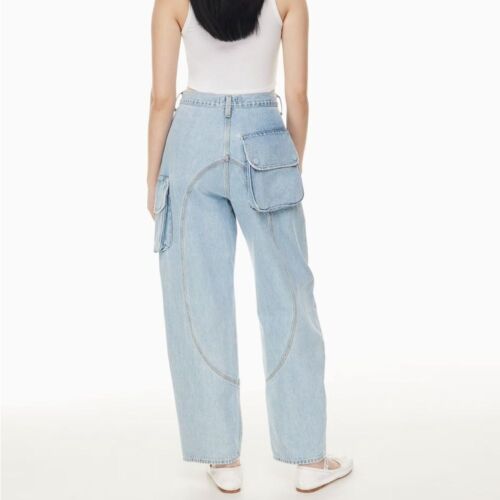 NWT AGOLDE Cass Baggy Cargo Jeans sz 27 - Picture 3 of 5