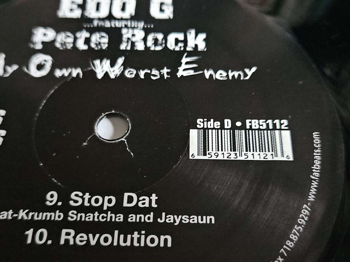 未開封 Edo G / My Own Worst Enemy 2LP Edo G Featuring Pete Rock ‎– My Own Worst Enemy 2004 VG+ 2LP