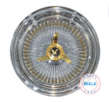 18x8 Standard 100 Spokes Gold Nipples Knockoffs Lowrider Wire Wheel Rims 18x8 Standard 100 Spokes Gold Nipples Knockoffs Lowrider Wire Wheel Rims
