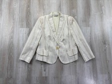 Womens blazer Akris Punto Size 16 Color Beige