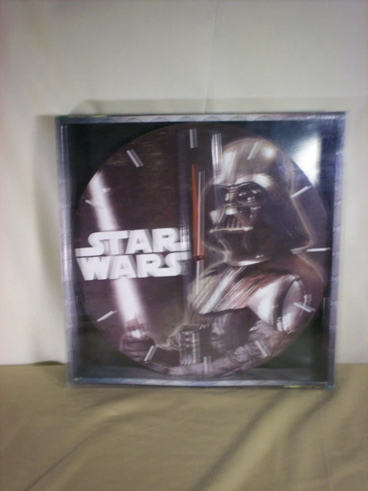 STAR WARS Darth Vader Wall Clock 13.5" Authentic In Box-Man Cave Decor - Image 2 of 4
