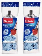 2 NEW O-Cedar Microfiber Cloth Mop Replacement Refill Heads Machine-Washable