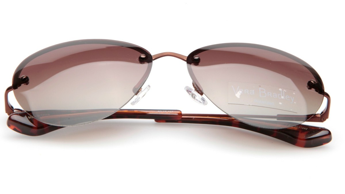 VERA BRADLEY POLARIZED ALINA 60 15 137 Bronze frames, brown gradient lens,classy New Vera Bradley VB Alina Indio (INO) BRONZE Polarized  main image 3