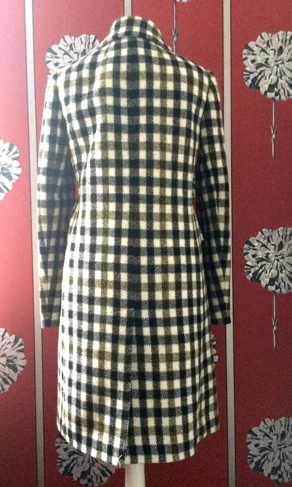 NEW J.CREW TWEED WOOL COAT GOLD BUTTONS 00 UK 8 60'S - Image 4 of 4