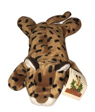 Disneyland Adventureland Plush Panther Mini Bean Bag Roaring Toy Tested Works