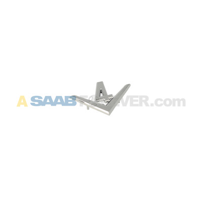 SAAB 96 95 V4 LARGE CHROME TRUNK FENDER EMBLEM BADGE **NEW
